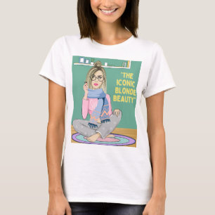 DE ICONEC BLONDE SCHOONHEID T-SHIRT