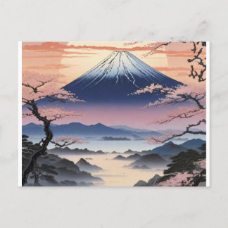De iconische berg van Japan Briefkaart