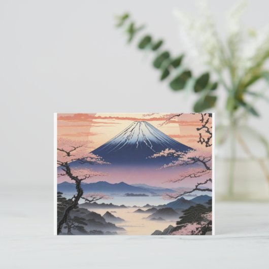De iconische berg van Japan Briefkaart (Staand voorkant)