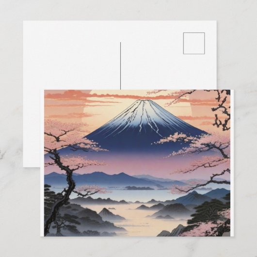 De iconische berg van Japan Briefkaart (Voorkant / Achterkant)