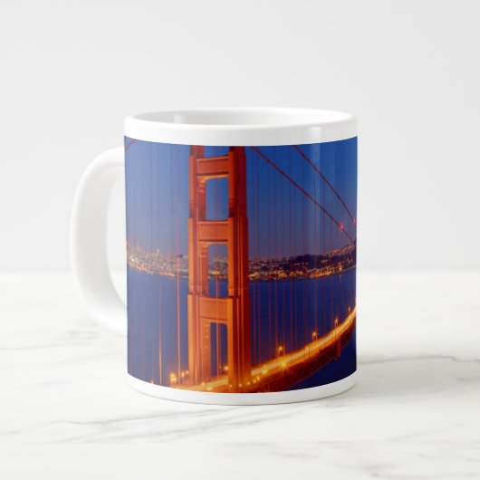De iconische brug met San Francisco Grote Koffiekop (Links)