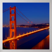 De iconische brug met San Francisco Poster (Voorkant)