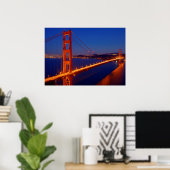 De iconische brug met San Francisco Poster (Thuiskantoor)