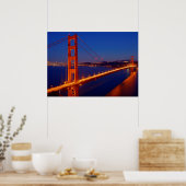 De iconische brug met San Francisco Poster (Keuken)