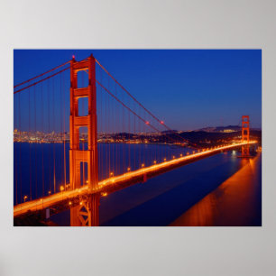 De iconische brug met San Francisco Poster