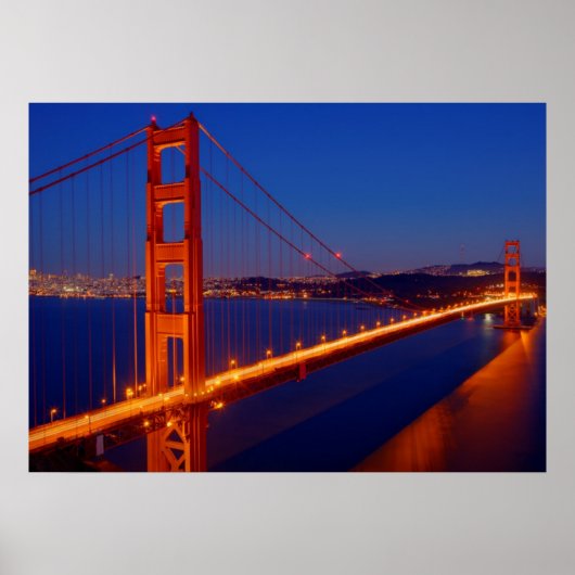 De iconische brug met San Francisco Poster (Voorkant)