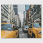 De iconische Cabines van de Taxi van de Stad van Cadeaupapier (Vlak)