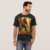 De iconische contouren van een eenvoudig, rustiek  t-shirt (Voorkant volledig)