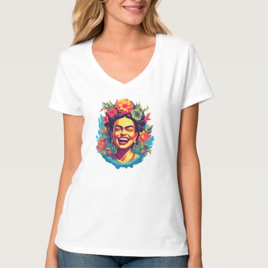 De iconische Frida Kahlo T-shirt (Voorkant)