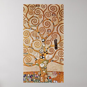 De iconische levensboom van Gustav Klimt Poster