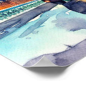 De iconische zwarte taxi's van Londen, (A) Poster (Hoek)