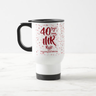 De ideale 40e robijnen huwelijksjubileum cadeau vo reisbeker