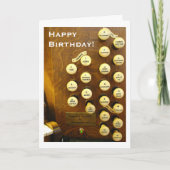 De ideale kaart van de orgaanverjaardag (Voorkant)