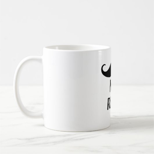 De ideale man met snor Funny Matching Koppel Koffiemok (Links)