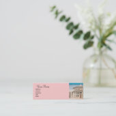 DE IDEALE STAD ,Renaissance Architect ,Blauw Roze Mini Visitekaartje (Staand voorkant)