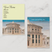 DE IDEALE STAD/RENAISSANCE ARCHITECTUUR,ARCHITECT VISITEKAARTJE (Voorkant / Achterkant)