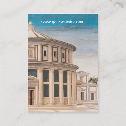 DE IDEALE STAD/RENAISSANCE ARCHITECTUUR,ARCHITECT VISITEKAARTJE (Achterkant)