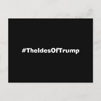 De Ides van Trump Hashtag Briefkaart