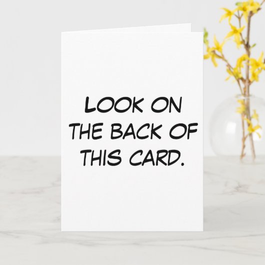 De idiotkaart kaart (Gele Bloem)