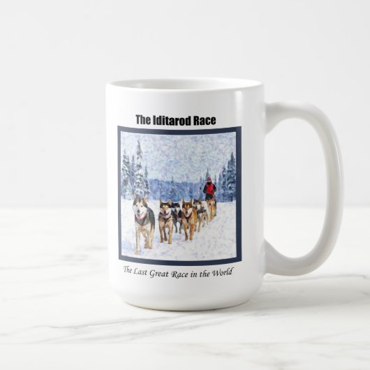 De Iditarod Race in Alaska Koffiemok (Rechts)