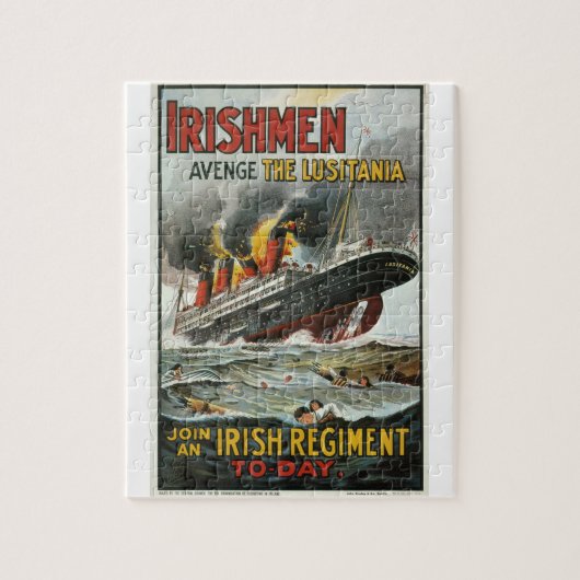 De Ier schaadt het Poster Lusitania_Propaganda Legpuzzel (Verticaal)