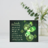 De Ieren die de Heer ontslaan jou, Shamrock Design Briefkaart (Staand voorkant)