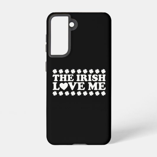 De Ieren houden van me Shamrock St Patrick's Day R Samsung Galaxy Hoesje (Achterkant)