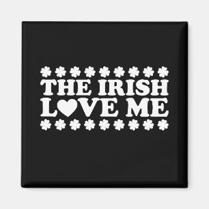 De Ieren houden van mij Shamrock St. Patrick's Dag Magneet