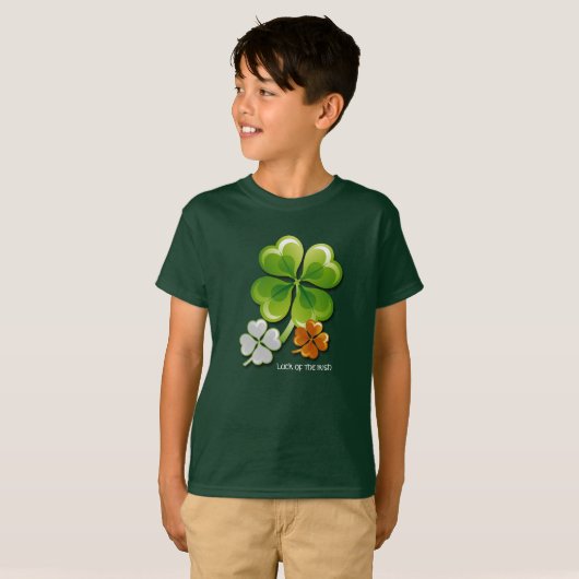 De Ieren. Shamrocks St. Patrick's Day T-shirt (Voorkant volledig)