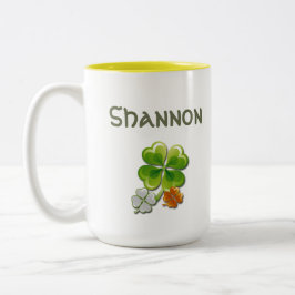 De Ieren. St. Patrick's Day Gift Tweekleurige Koffiemok