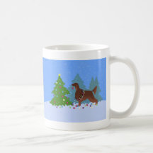 De Iers Ster Decorting Tree in het bos