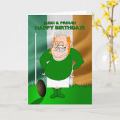 De Ierse en Trotse Kaart van de Verjaardag van het (Gele Bloem)
