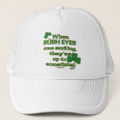 De Ierse Eyes Joke grappige Ierse petten (Voorkant)