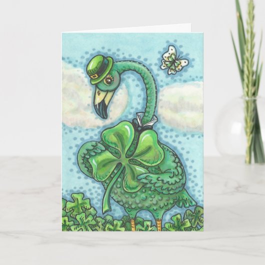 De Ierse Groene ST. PATRICK van de Flamingo Kaart (Voorkant)
