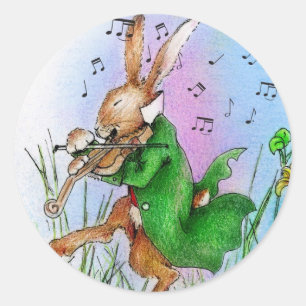 DE IERSE HARE RONDE STICKER
