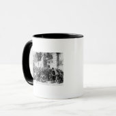 De Ierse hongersnood Mok (Voorkant links)