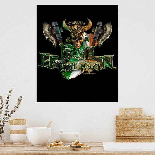 De Ierse Hooligan Poster (Keuken)