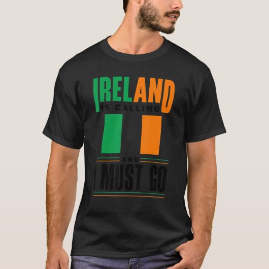 de ierse ierse vlag van ierland roept op en t-shirt (Voorkant)