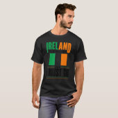 de ierse ierse vlag van ierland roept op en t-shirt (Voorkant volledig)