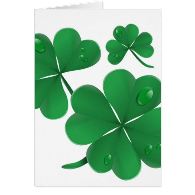 De Ierse Kaart van de Dag van de Zegen St. Patrick (Voorkant)