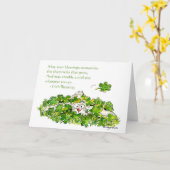 De Ierse Kaarten van de Klavers van de Cartoon van (Gele Bloem)