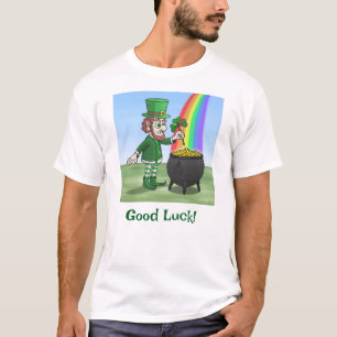 De Ierse kabouter en de pot met goud T-shirt