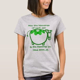 De Ierse melkboer mag elke dag de zegeningen krijg T-shirt