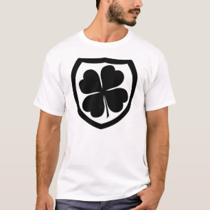 De Ierse Mob Black en White Crest T-shirt