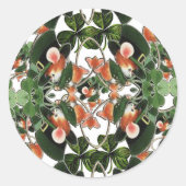 De Ierse muis Kaleidoscoop 2 St. Patrick's Day Ronde Sticker (Voorkant)