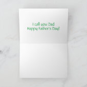 De Ierse Papa van vaderdag Kaart (Binnen)