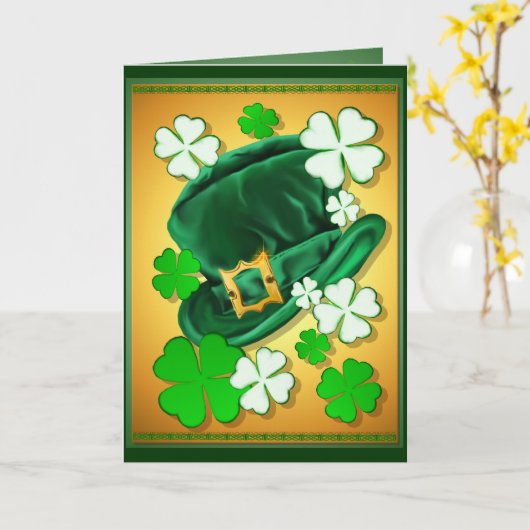 De Ierse Pet en Kaart van Klavers (Gele Bloem)