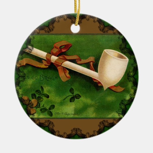 De Ierse pijp door Ellen Clapsaddle Ornament (Voorkant)