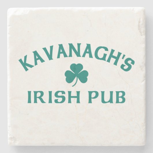 De Ierse Pub van Kavanagh Stenen Onderzetter (Voorkant)