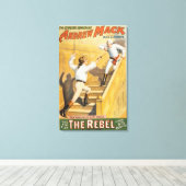 De Ierse rebellenbeweging Drama - Fencing Canvas Afdruk (Insitu (Houten vloer))